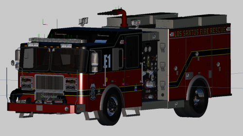 Seagrave Fire Engine - Fire/EMS Cars and Packs - Z3D RIP